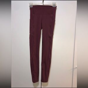Lululemon Speed Up Tights Maroon